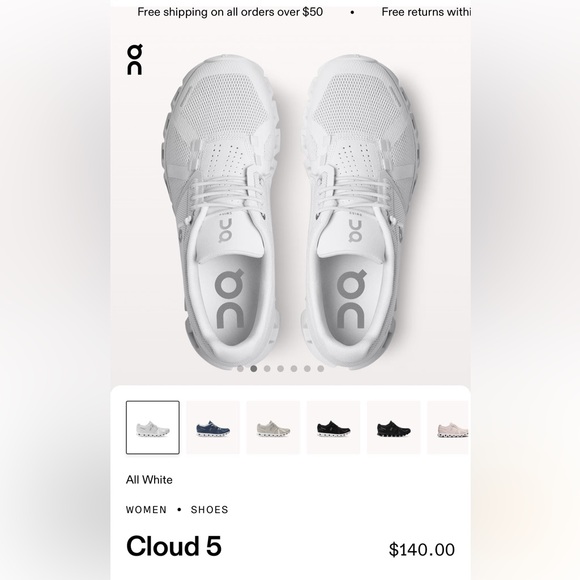 On cloud running shoes - Picture 4 of 4